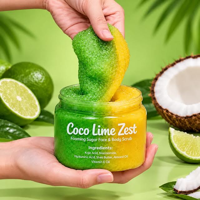 Coco Lime Zest Sugar Scrub | Asian Glow