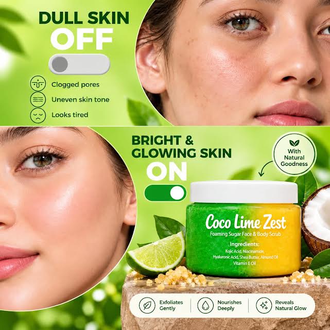 Coco Lime Zest Sugar Scrub | Asian Glow
