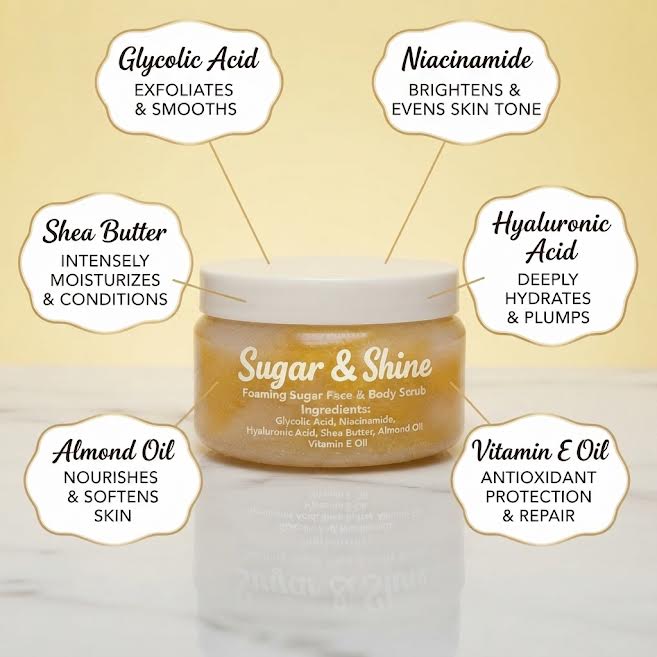 its sugar shine scrub by asian glow pakistan