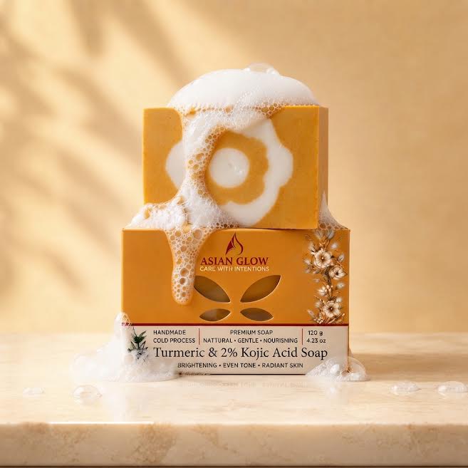asian glow turmeric and kojic acid soap